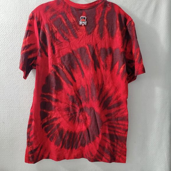 Nike Men's Red Tie Dyed With Skeleton Graphics T Shirt Size L 52924-0804 - Picture 5 of 8